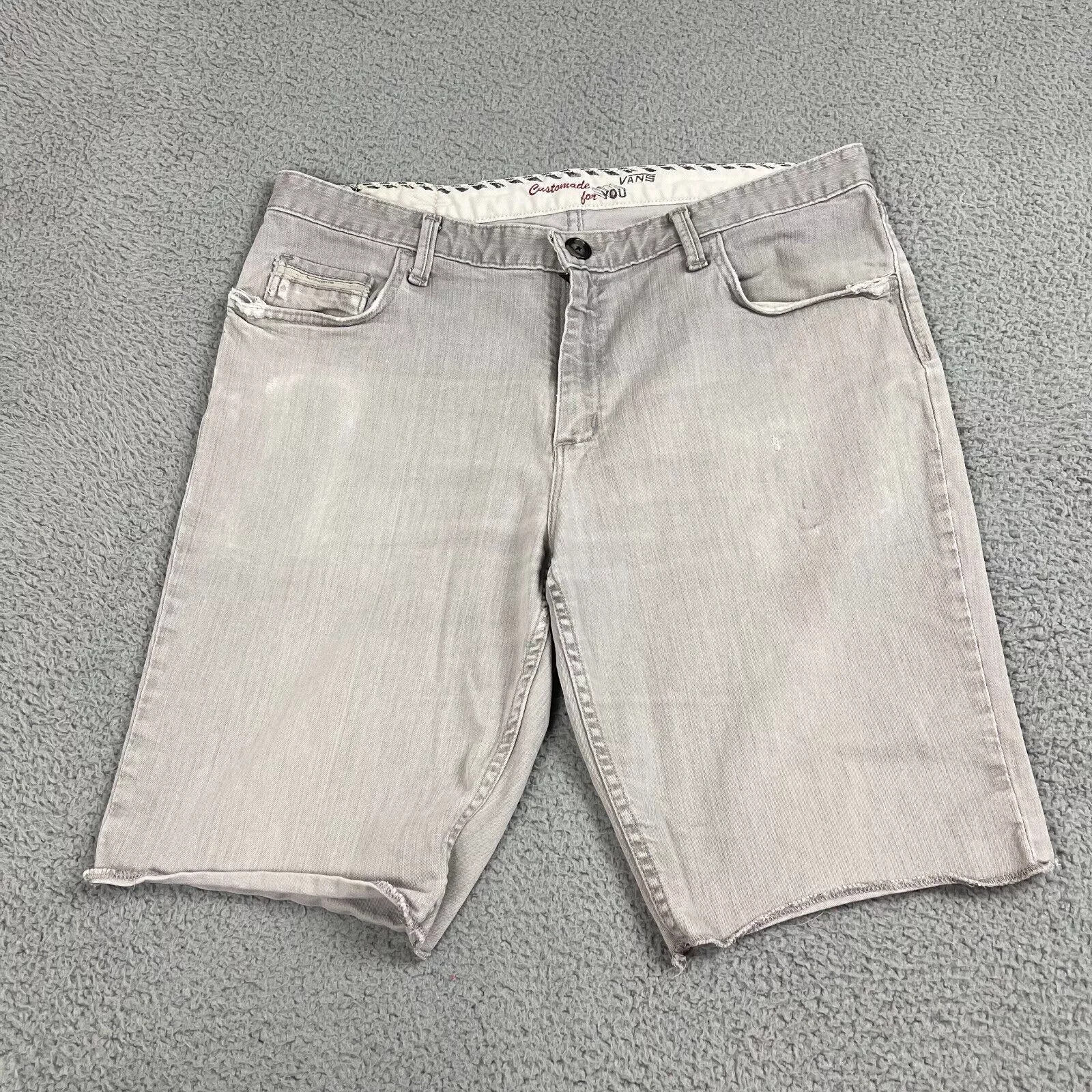 Vans Shorts VANS Customized For You Casual Outdoor Chino Jeans Shorts Gray