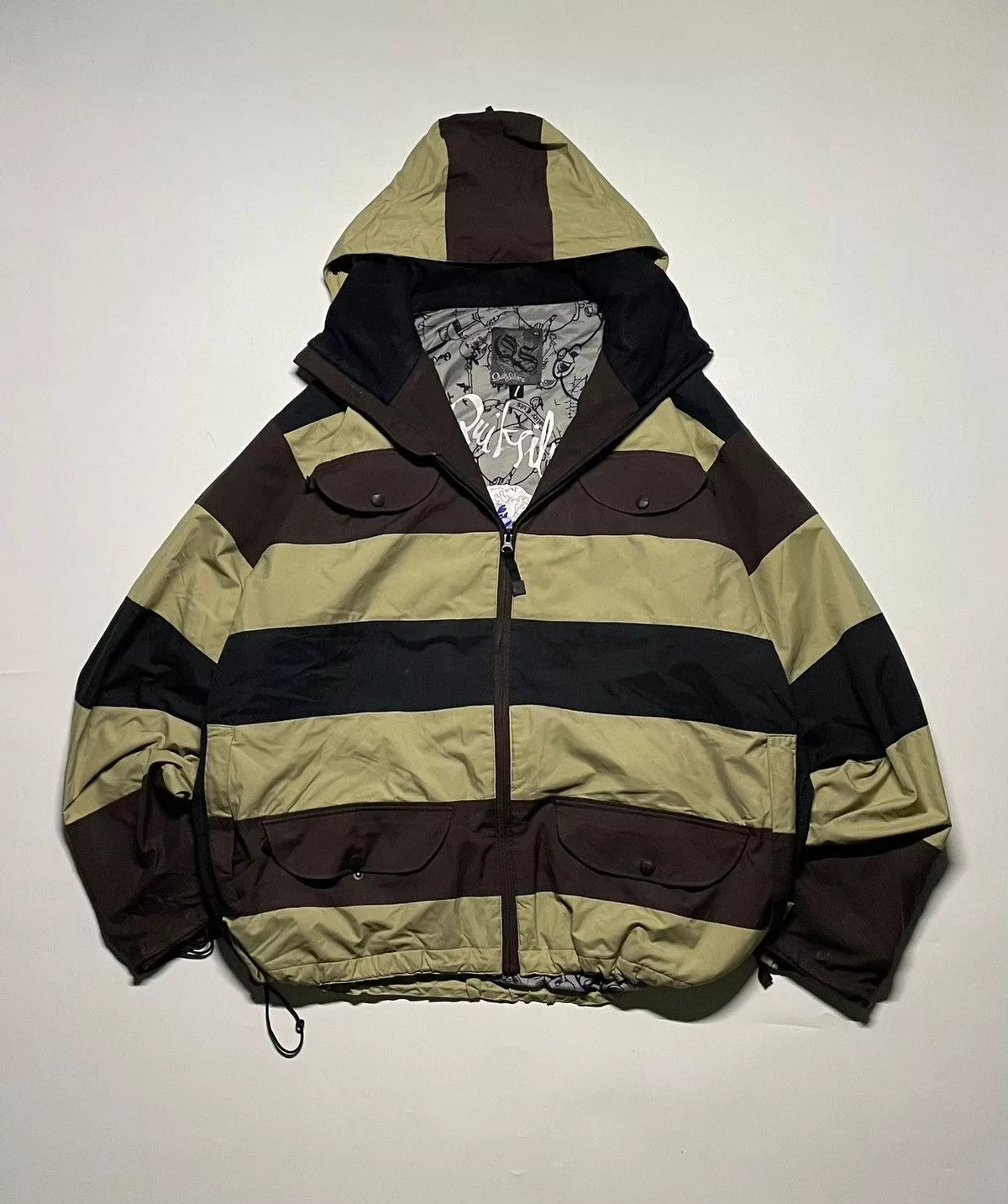Quicksilver Light Jackets Outdoor QuickSilver 1969, Oceanbeach fullprint Windbreaker Multi Gorpcore