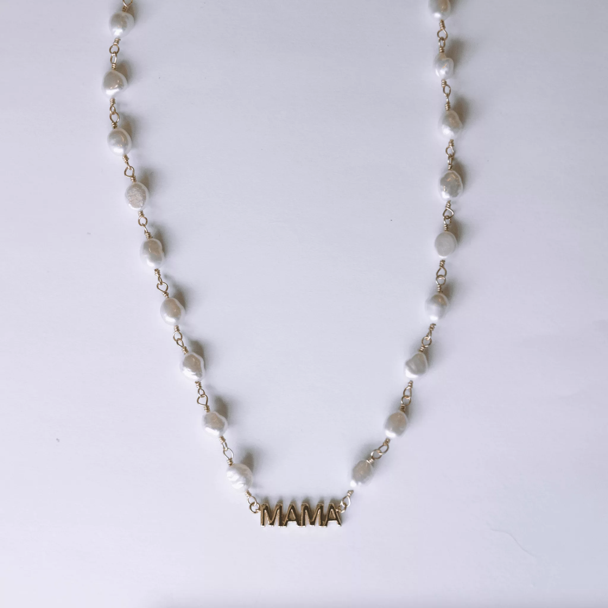 The Mini Pearl Mama Necklace - Curated Home Decor
