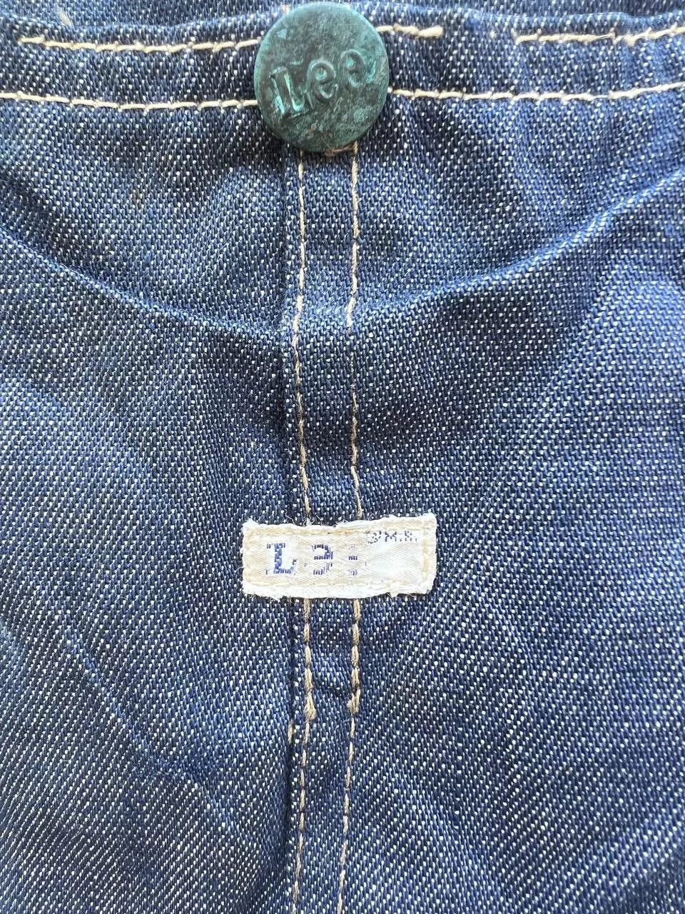 Lee Denim Jackets 1950s Lee Union Made Blanket Denim Sanforized Chore jacket Blue Vintage