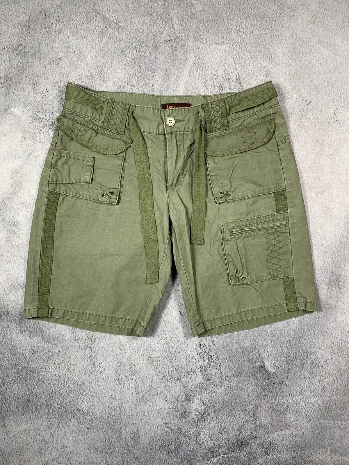 Lee Shorts Lee × Vintage Vintage Y2K Lee cargo shorts streetwear style size M Green