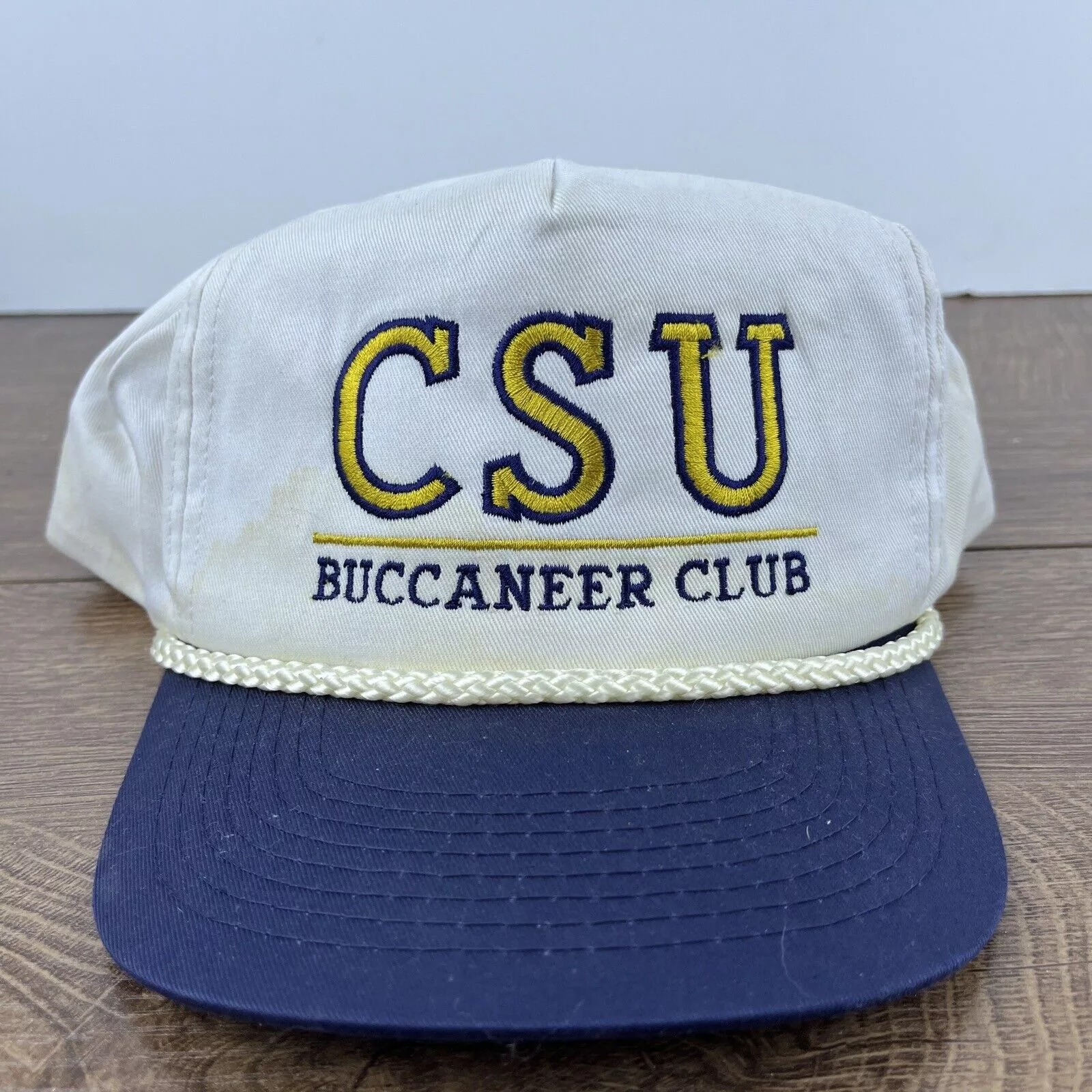 Other Hats Other CSU Buccaneer Club Hat CSU White Hat Adjustable Snapback Adu