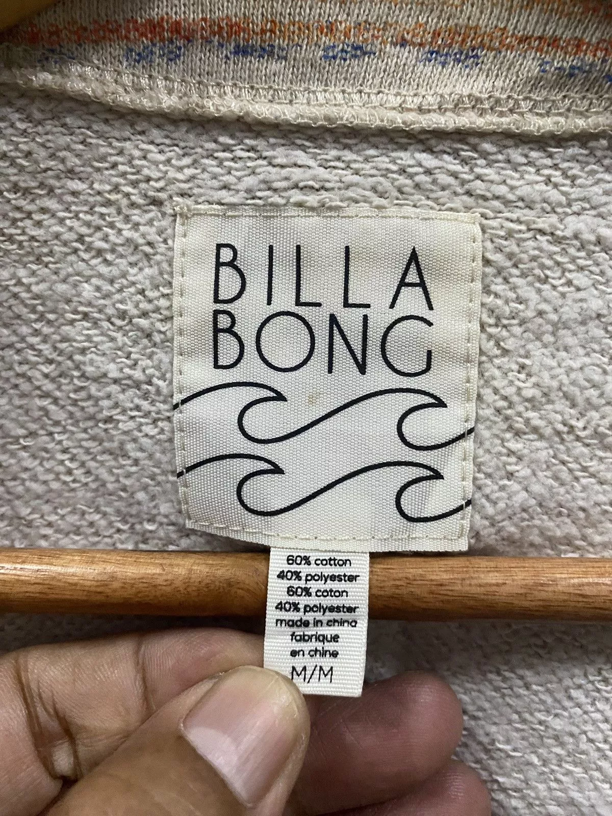 Billabong Jackets Billabong no closure stripes jacket Pink Vintage