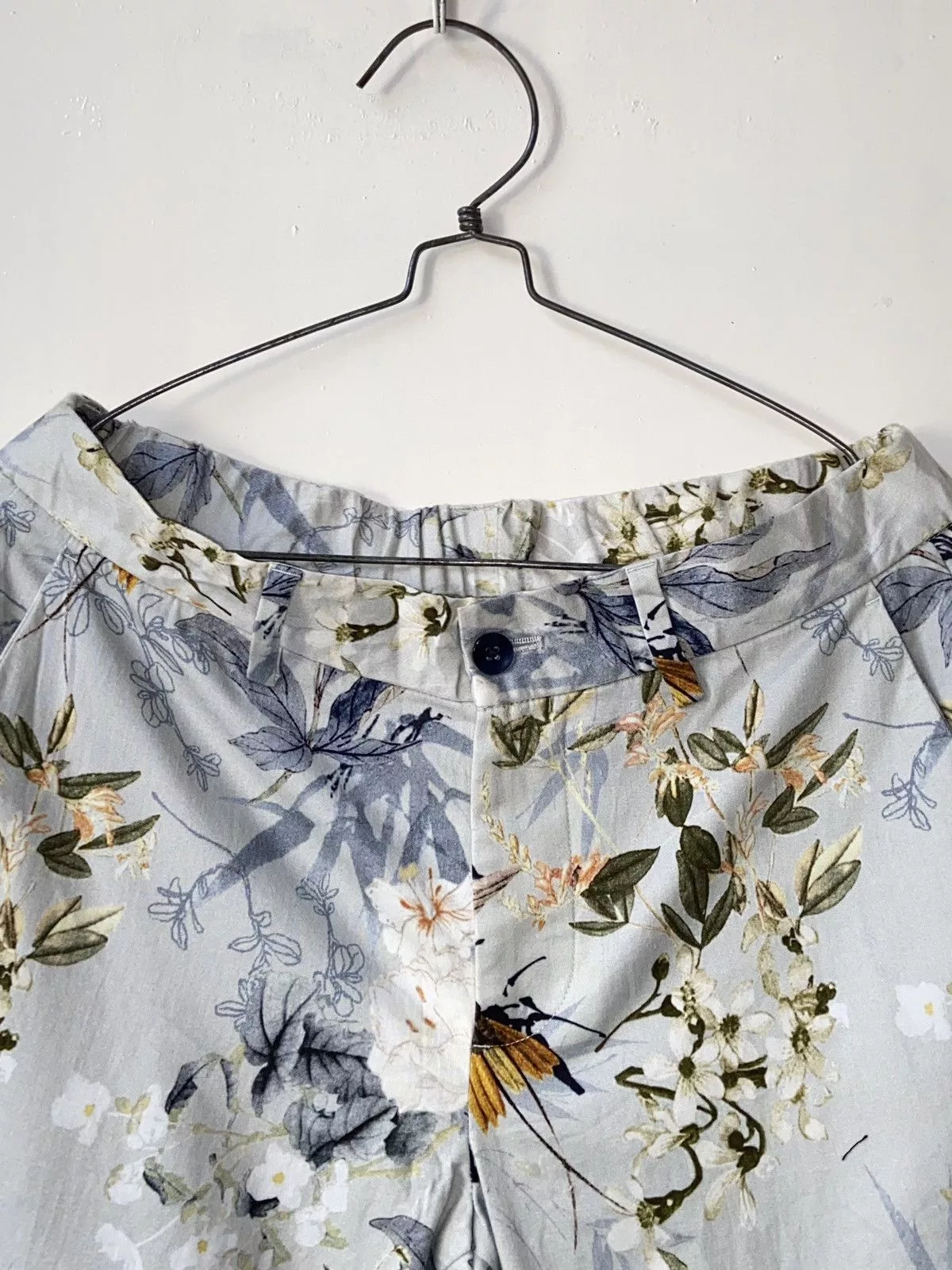 Zara Casual Pants ZARA MAN Flower Patterned Pants White