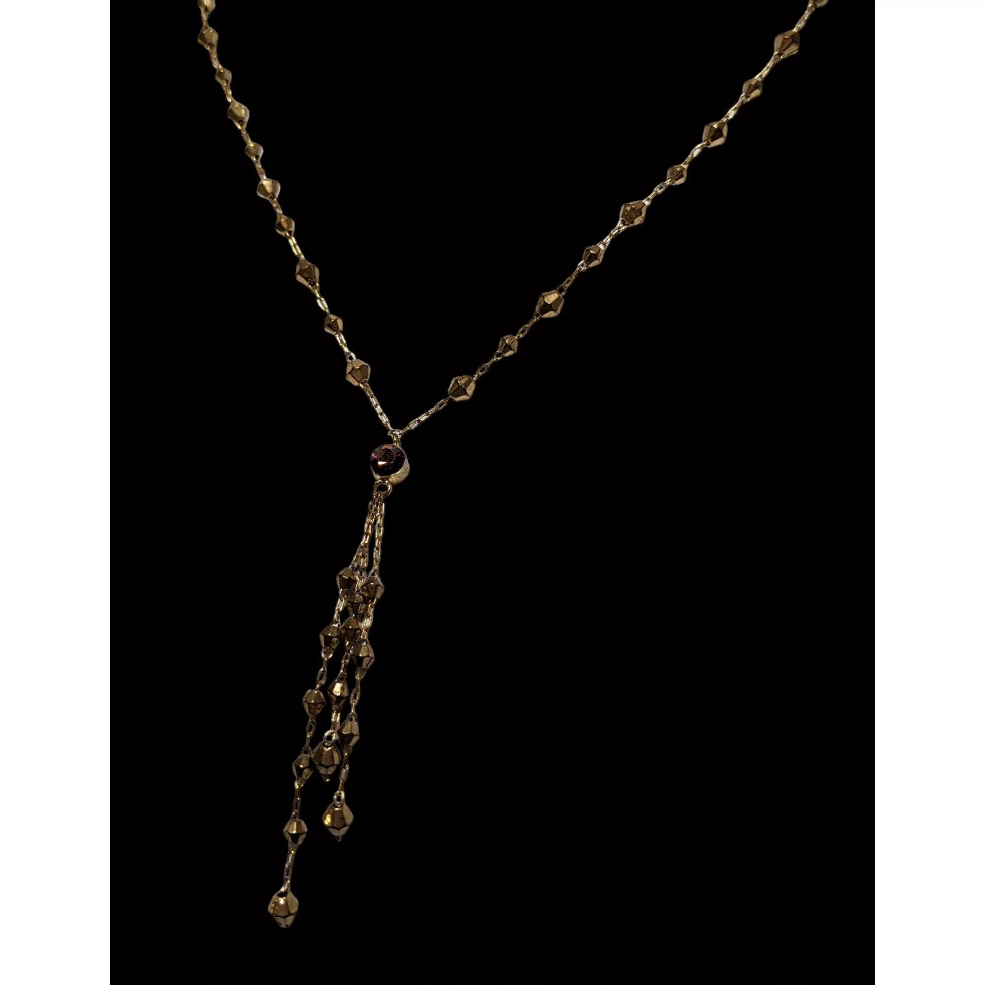Other Necklaces Other Y2K Icing Gold Beaded Tassel Necklace
