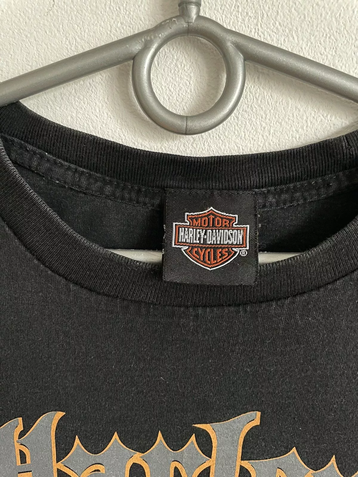 Harley Davidson Long Sleeve T Shirts Harley Davidson × Vintage Harley Davidson Thailand vintage Black