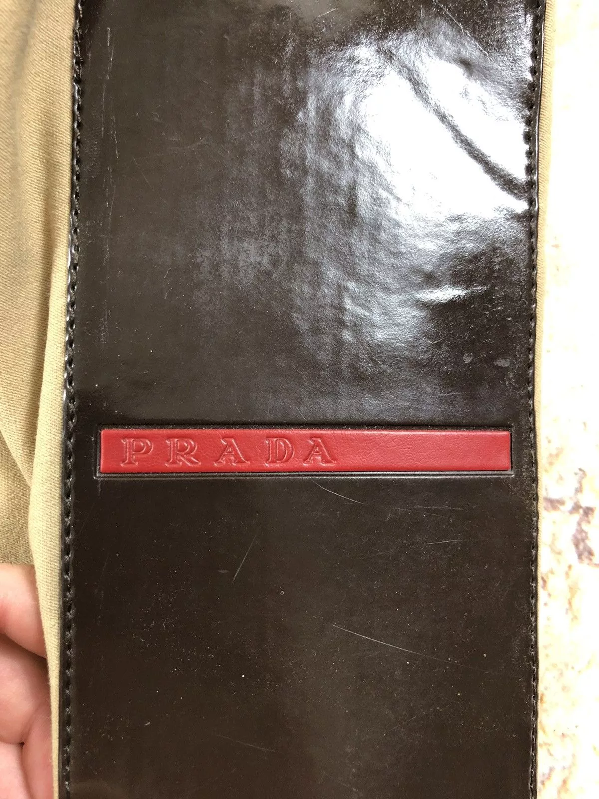 Prada Handle Bags Prada × Vintage Prada hand bag Brown