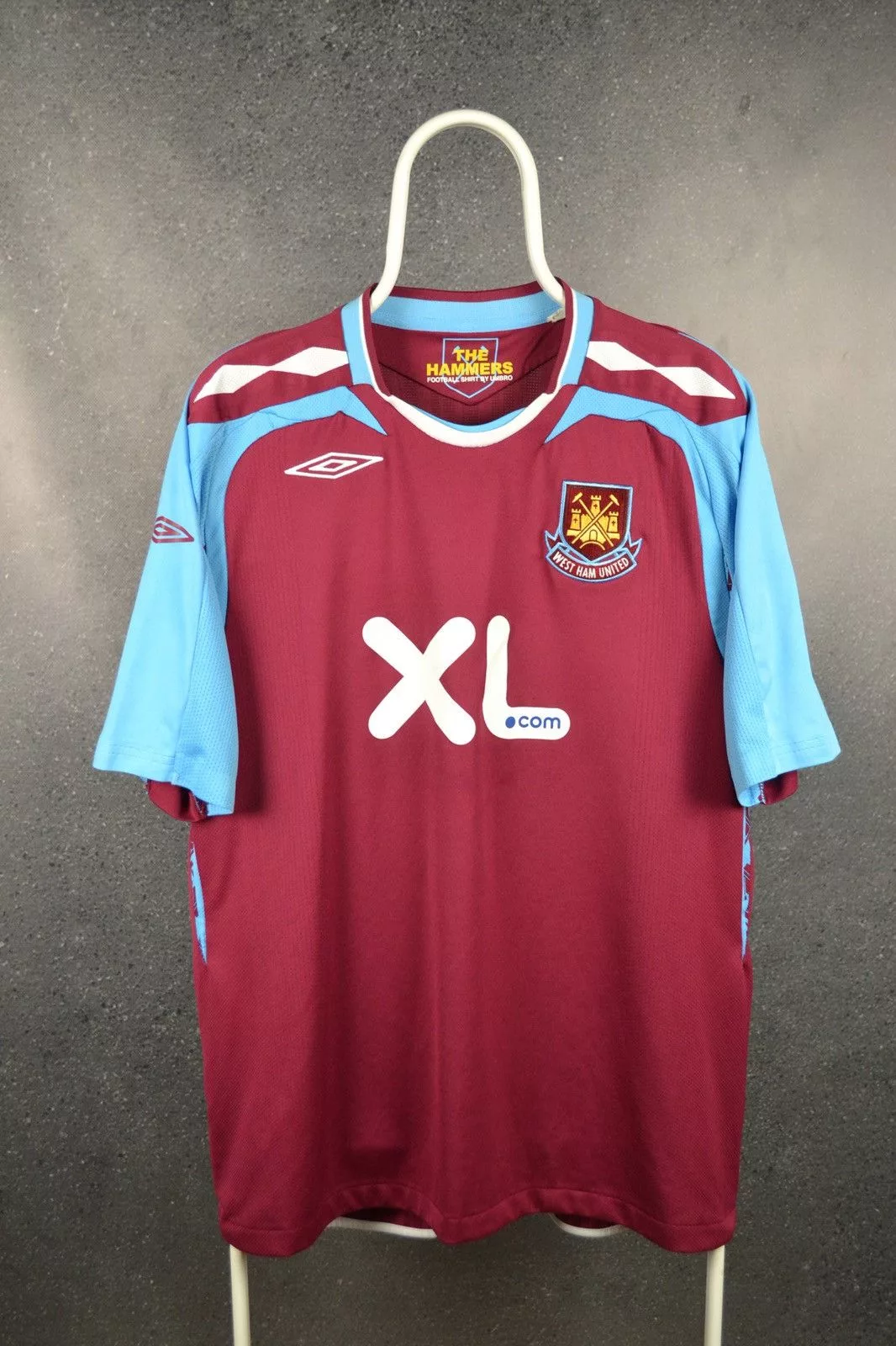 Umbro Jerseys Umbro × Vintage West Ham United 2008 Home Football Shirt Umbro Soccer Jersey Red