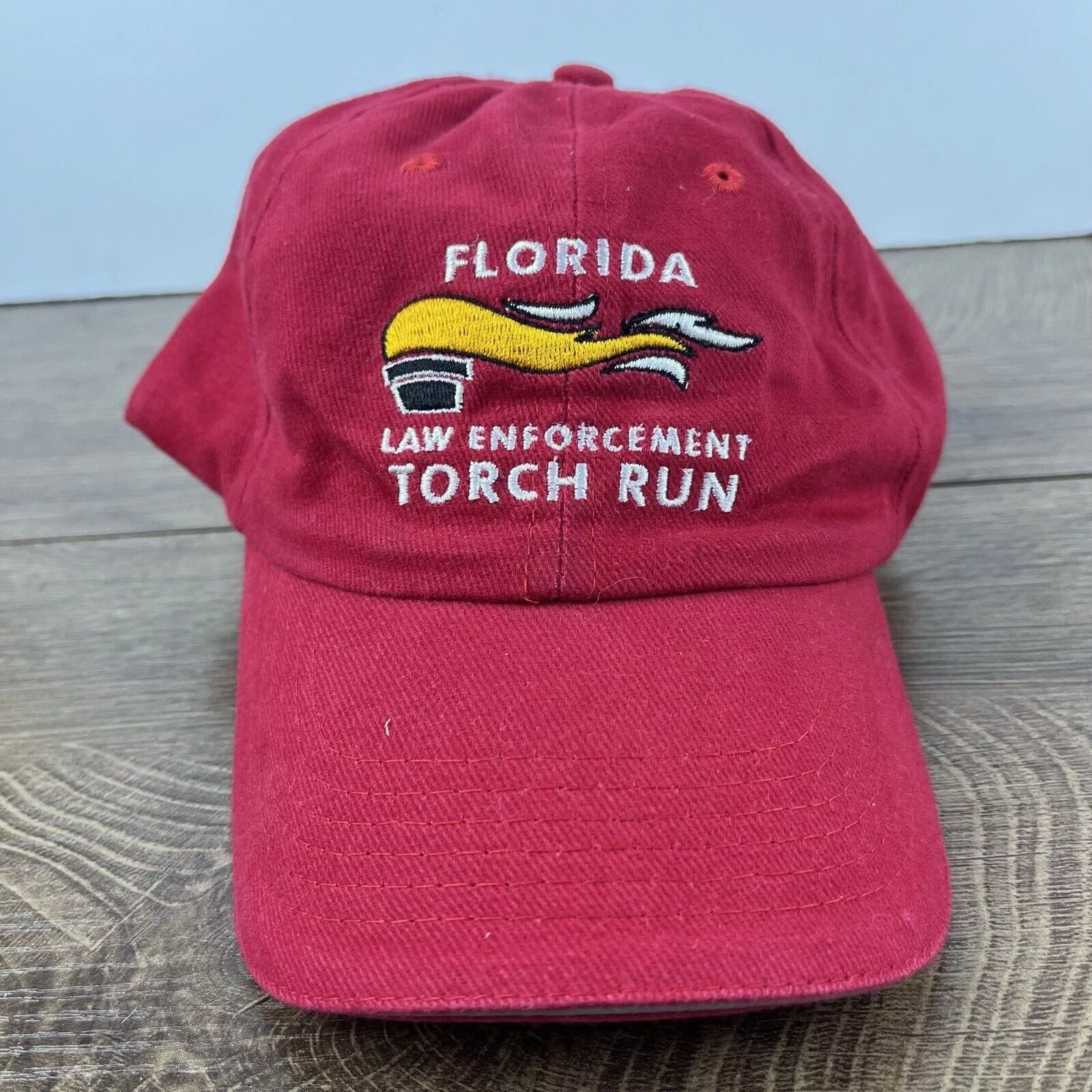 Other Hats Other Florida Law Enforcement Torch Run Hat Red Adjustable Hat Red