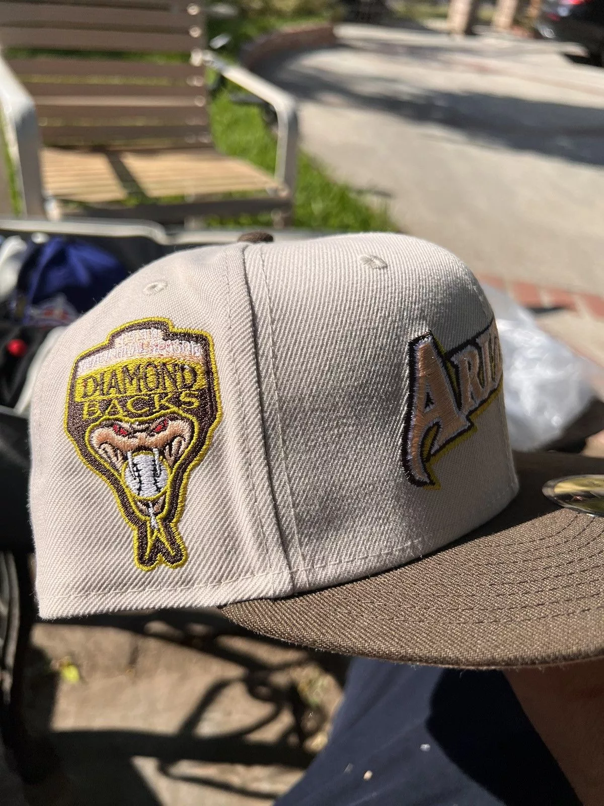 New Era Hats New Era Arizona Diamondbacks Script 7 5/8 Brown