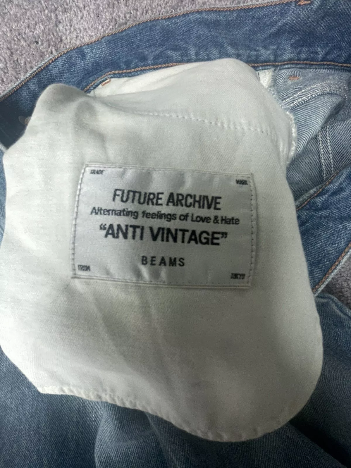 Beams Plus Denim Beams Plus Beams Anti Vintage Flared Jeans Blue