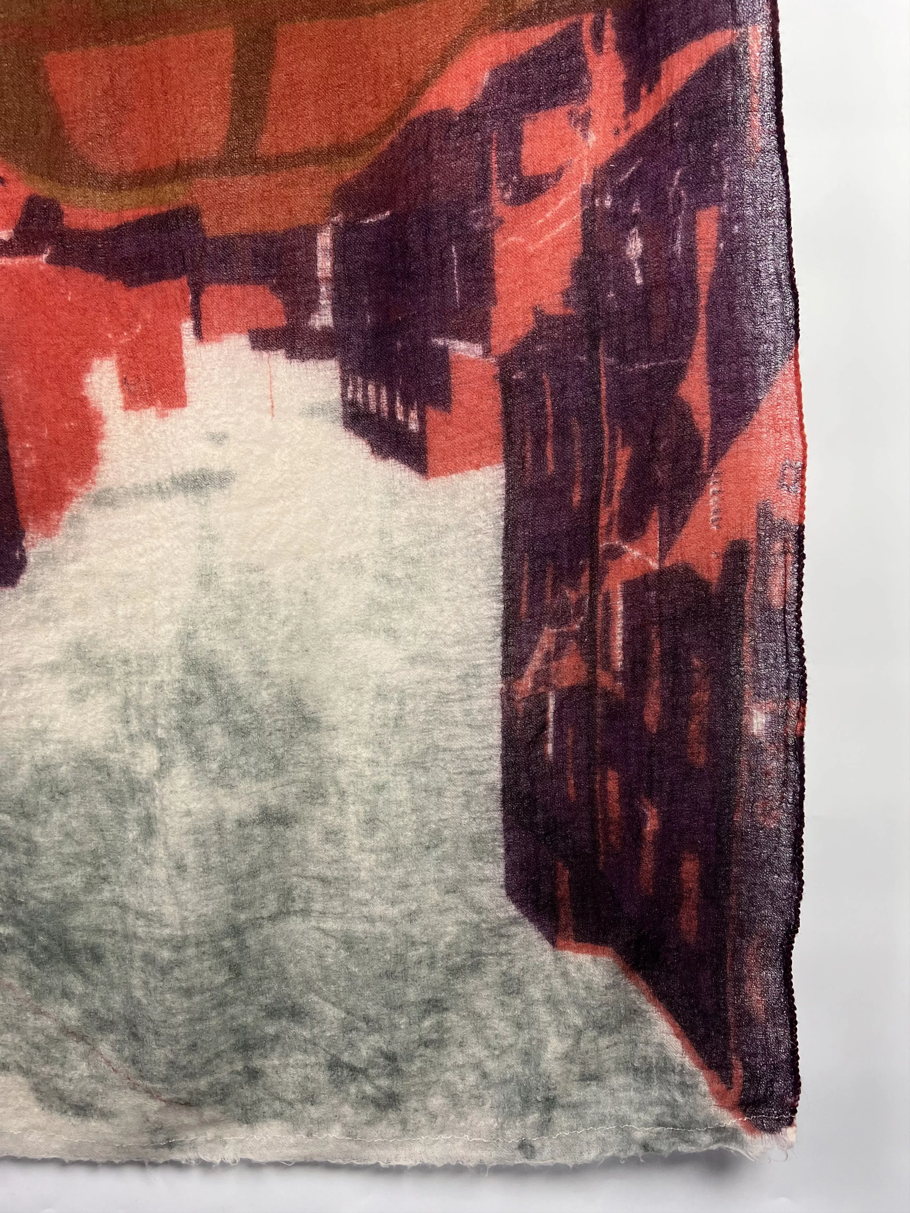 Becksondergaard Scarves Becksondergaard Beck Sondergaard Multicolor 100% Wool Scarf 190x90 Vintage