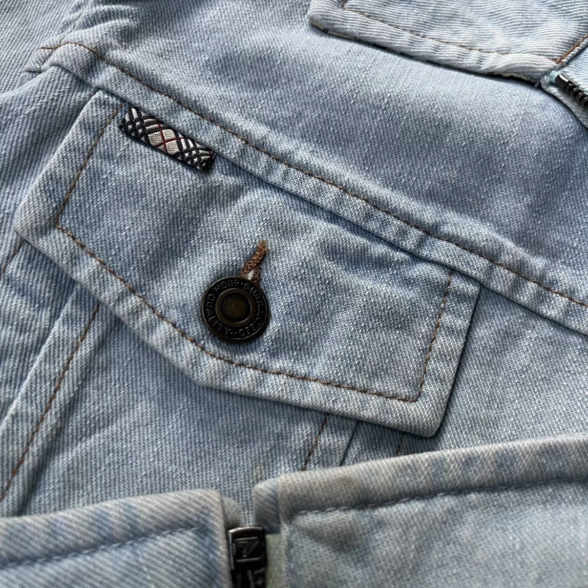 Burberry Jackets Burberry trucker rare checked pattern jacket Blue