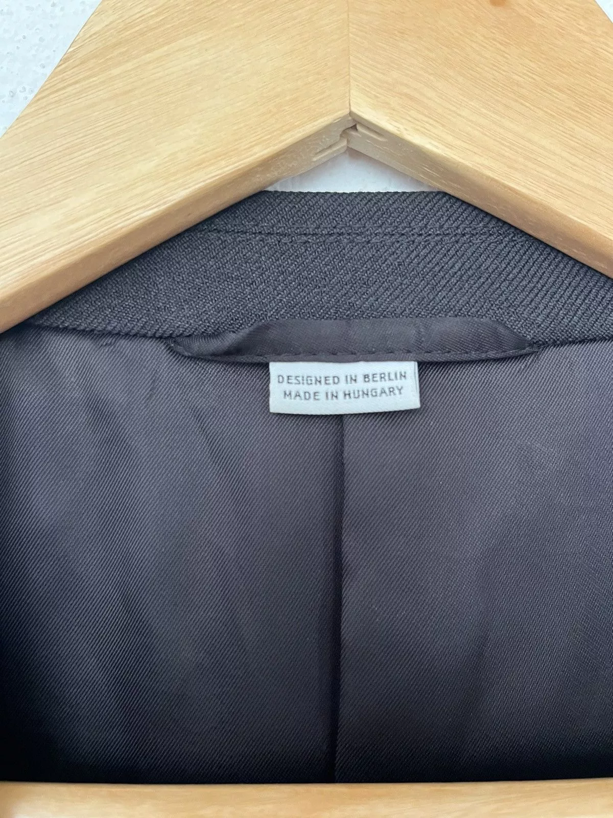 Random Identities Blazers Random Identities Black Drawstring Blazer / Suit jacket