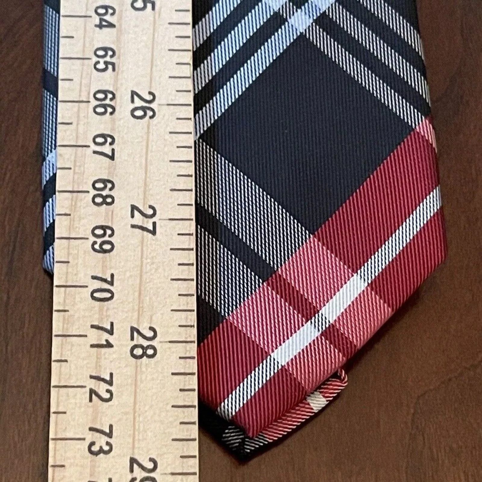 Apt. 9 Ties Pocketsquares Apt. 9 Black Red Hand Made 100% Polyester Made In China Multi