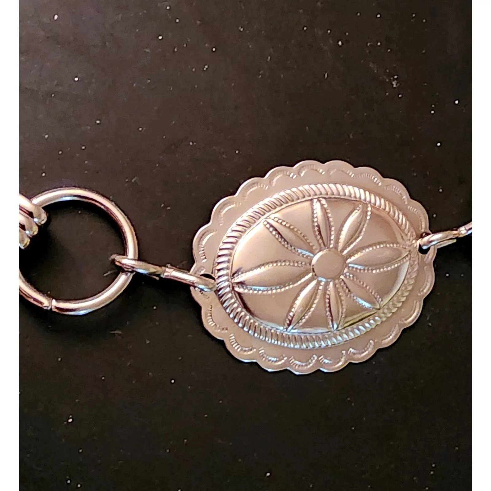 Other Belts Other Silver tone Concho Belt By Cmf