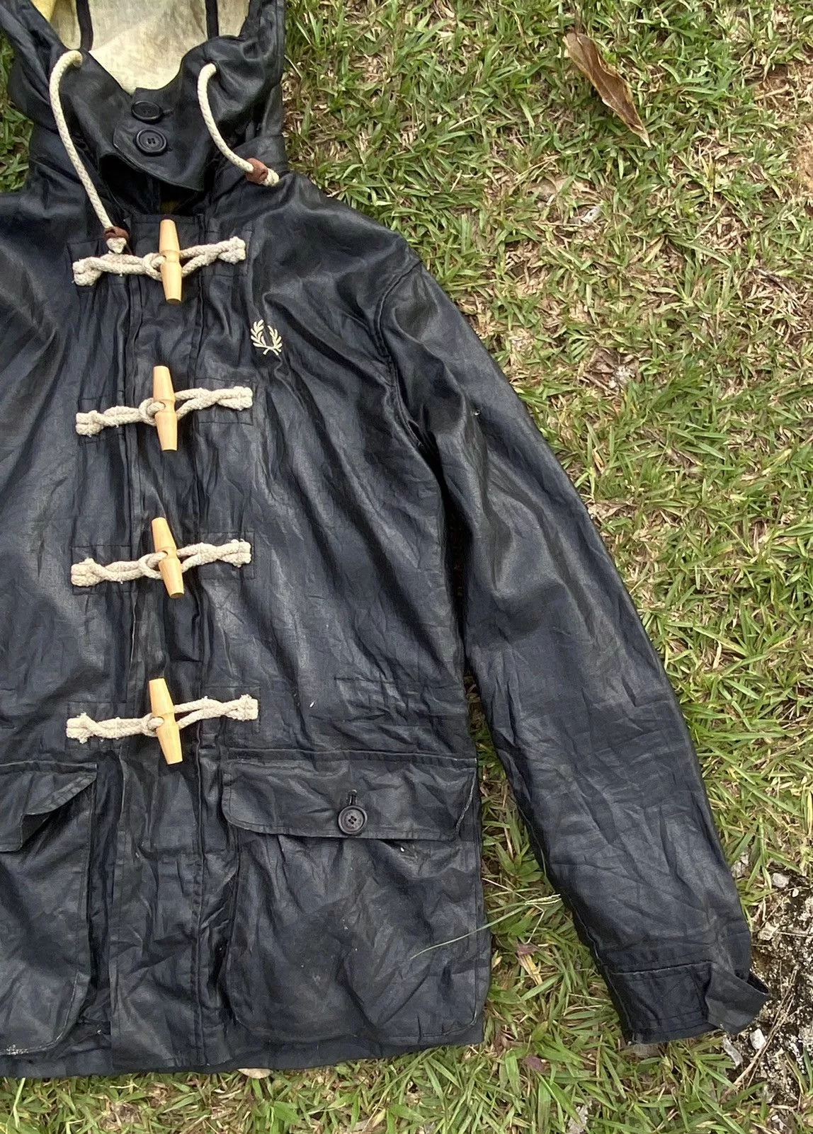 Fred Perry Light Jackets Fred Perry Barbour Utility Waxed Jacket Black