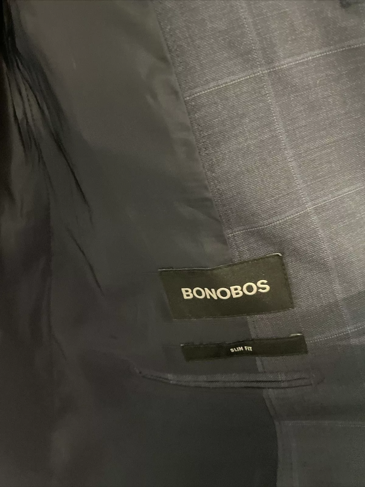 Bonobos Blazers Bonobos Suit Jacket Blazer Windowpane Blue