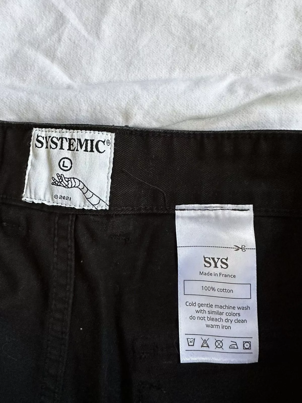 Systemic Casual Pants SYSTEMIC Black Cargo Pants Demon Lady