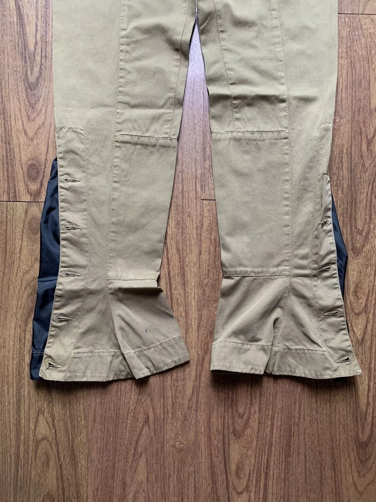 Prada Casual Pants Prada 2000s Flared Buttoned Trousers Brown