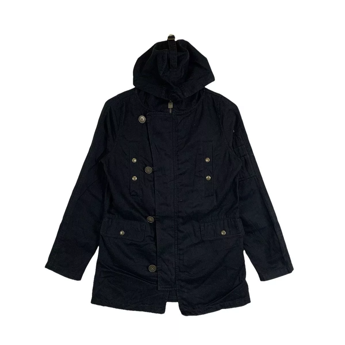 Tommy Hilfiger Jackets Tommy Hilfiger × Vintage Vintage TOMMY GIRL Casualwear Hoodie Parkas Jacket Black