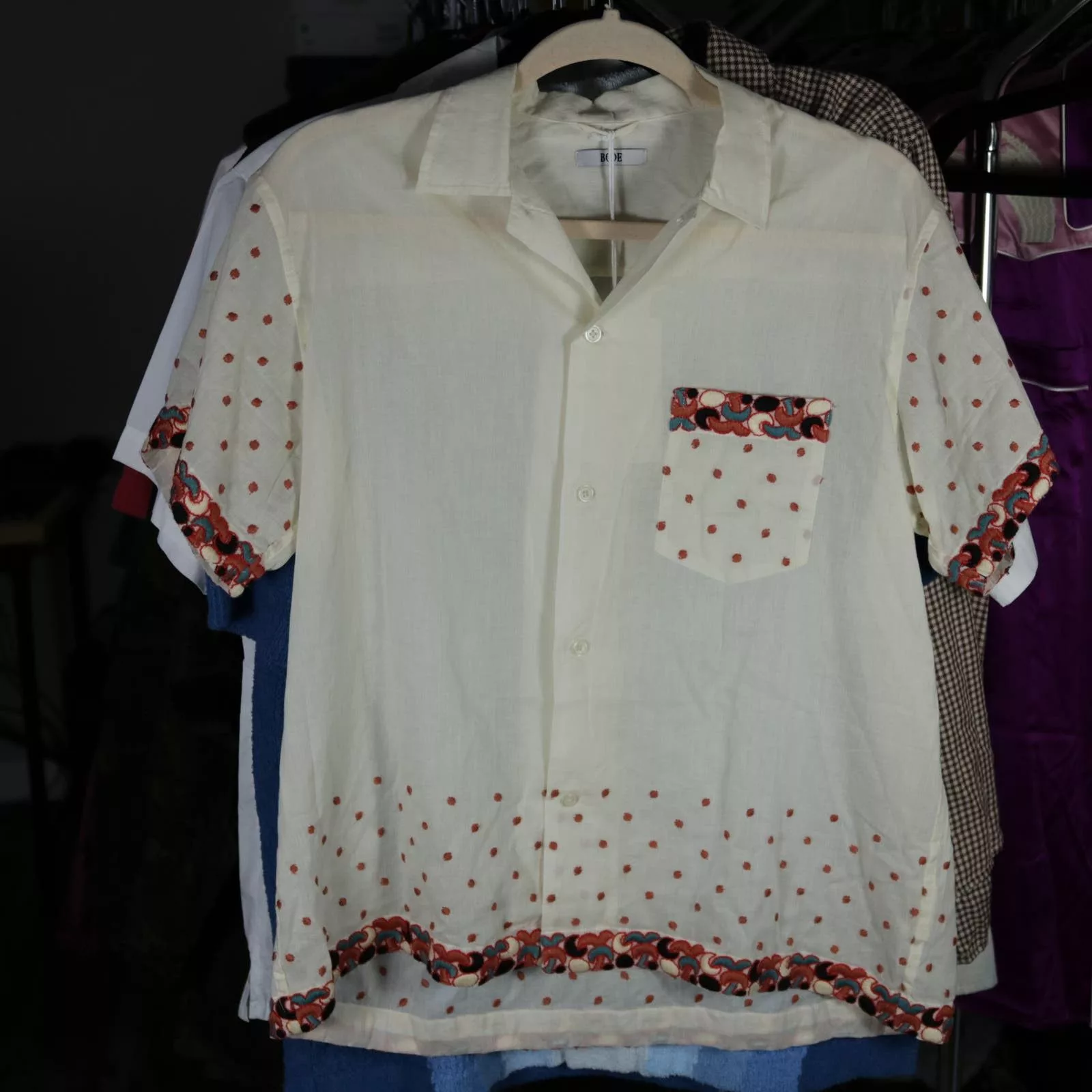 Bode Shirts Button Ups Bode New York Whirling Dot Shirt S / M New White