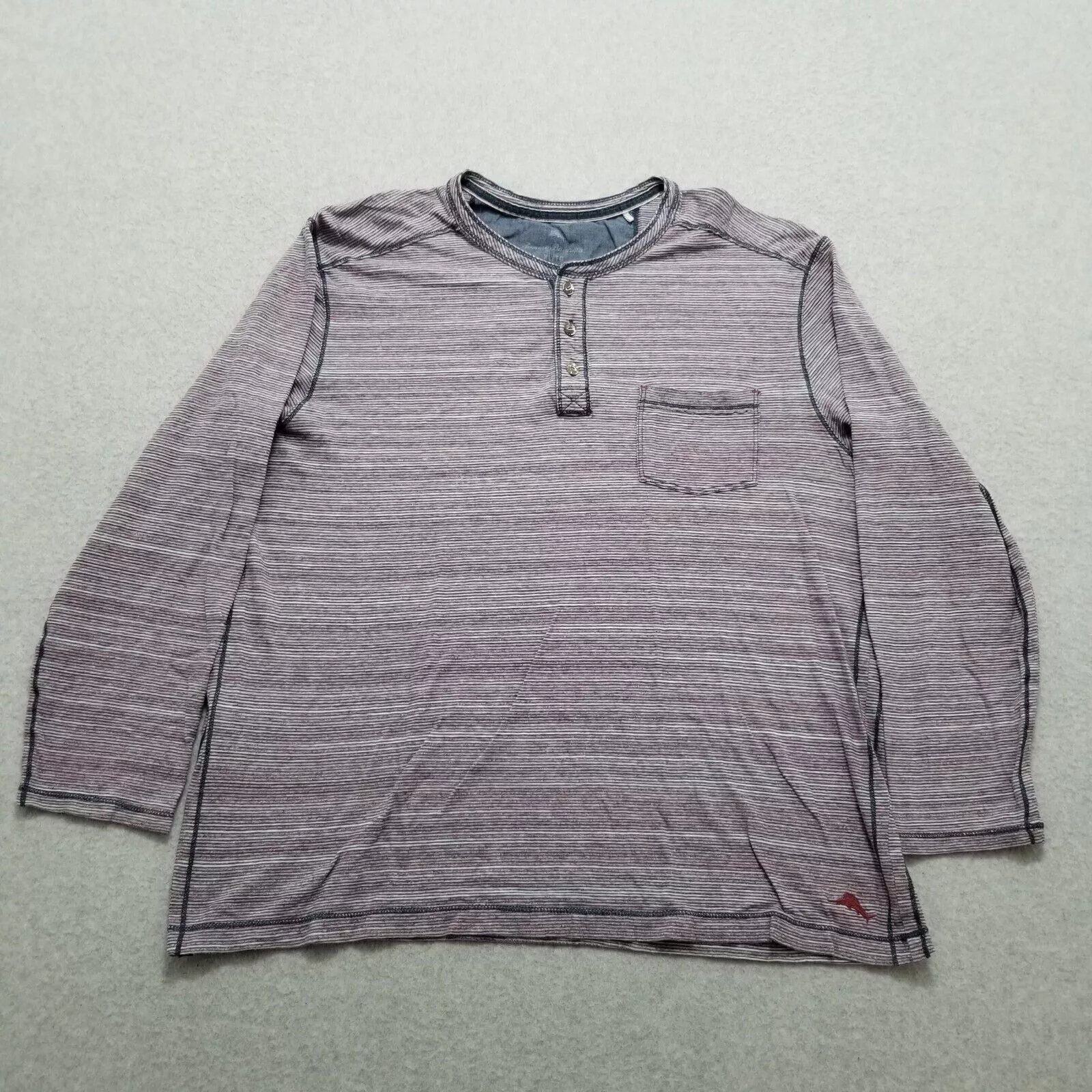 Tommy Bahama Sweatshirts Hoodies Tommy Bahama Sweatshirt Men XL Striped Pullover Pocket Purple