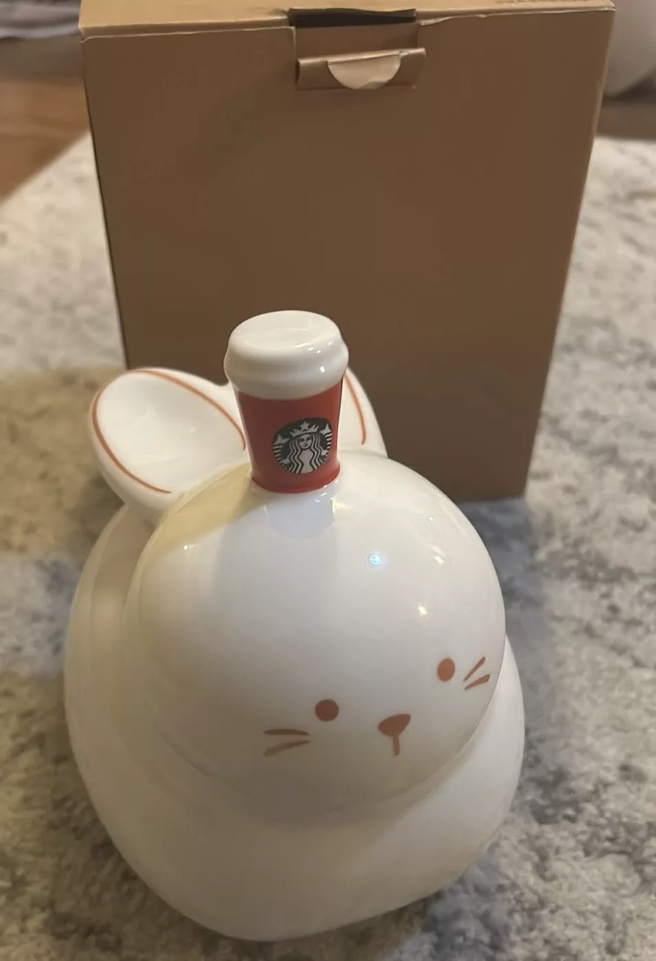 Other Miscellaneous Other Starbucks Rabbit Bunny Coin Bank Ceramic 2023 Lunar New Year Multi