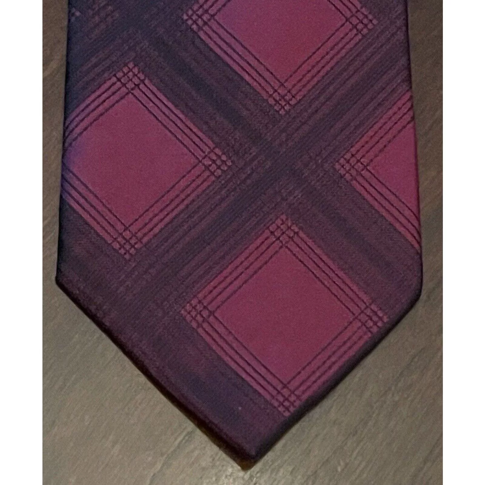 Express Ties Pocketsquares Express Red Black 100% Silk Men’s Neck Tie Made In China Multi
