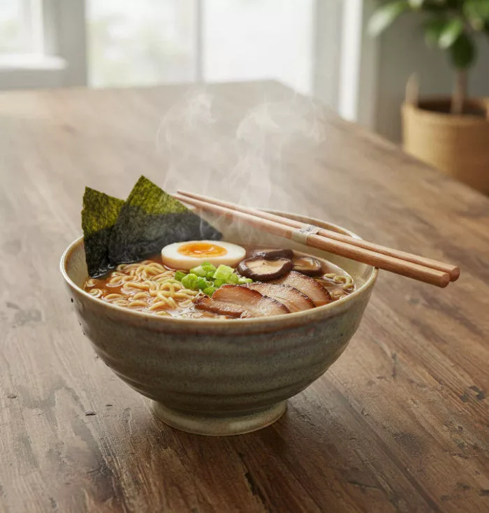 Akira Noodle Bowl Taupe Set of 2