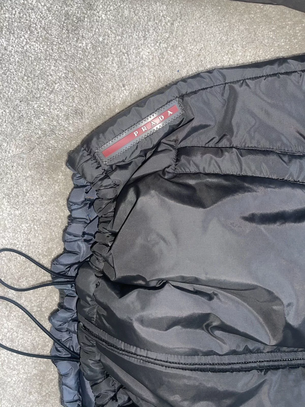 Prada Raincoats PRADA 2021 Reversable Black/Blue Nylon Puffer Jacket