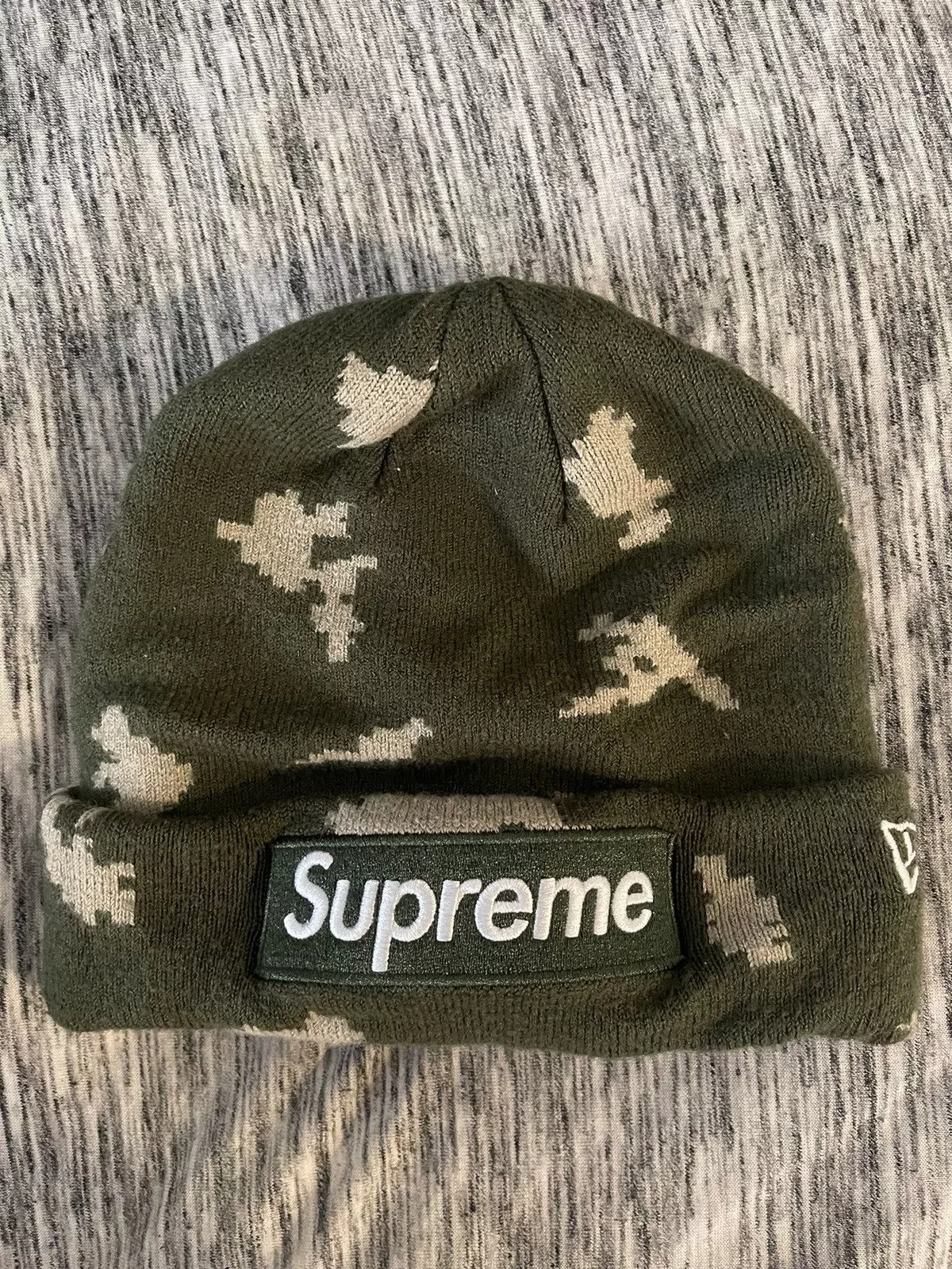 New Era Hats New Era × Supreme Supreme x New Era Camo Box Logo Beanie Multi