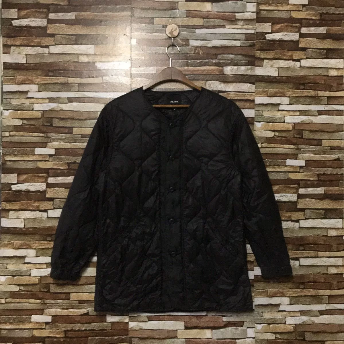 Beams Plus Light Jackets Beams Plus Beams Quilted Jacket Black