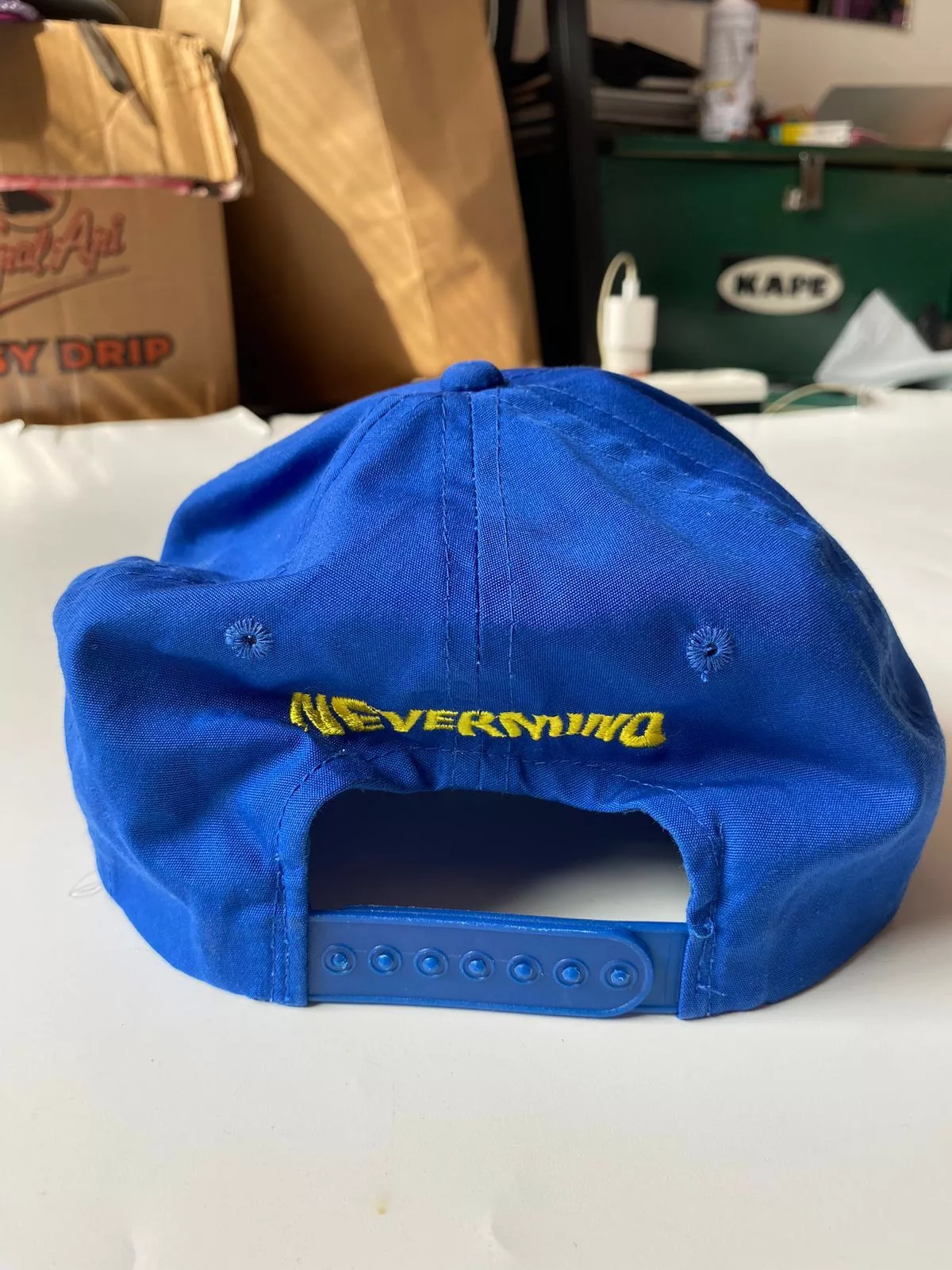 Band Tees Hats Band Tees × Vintage Snapback/Hat Nirvana Nevermind Blue