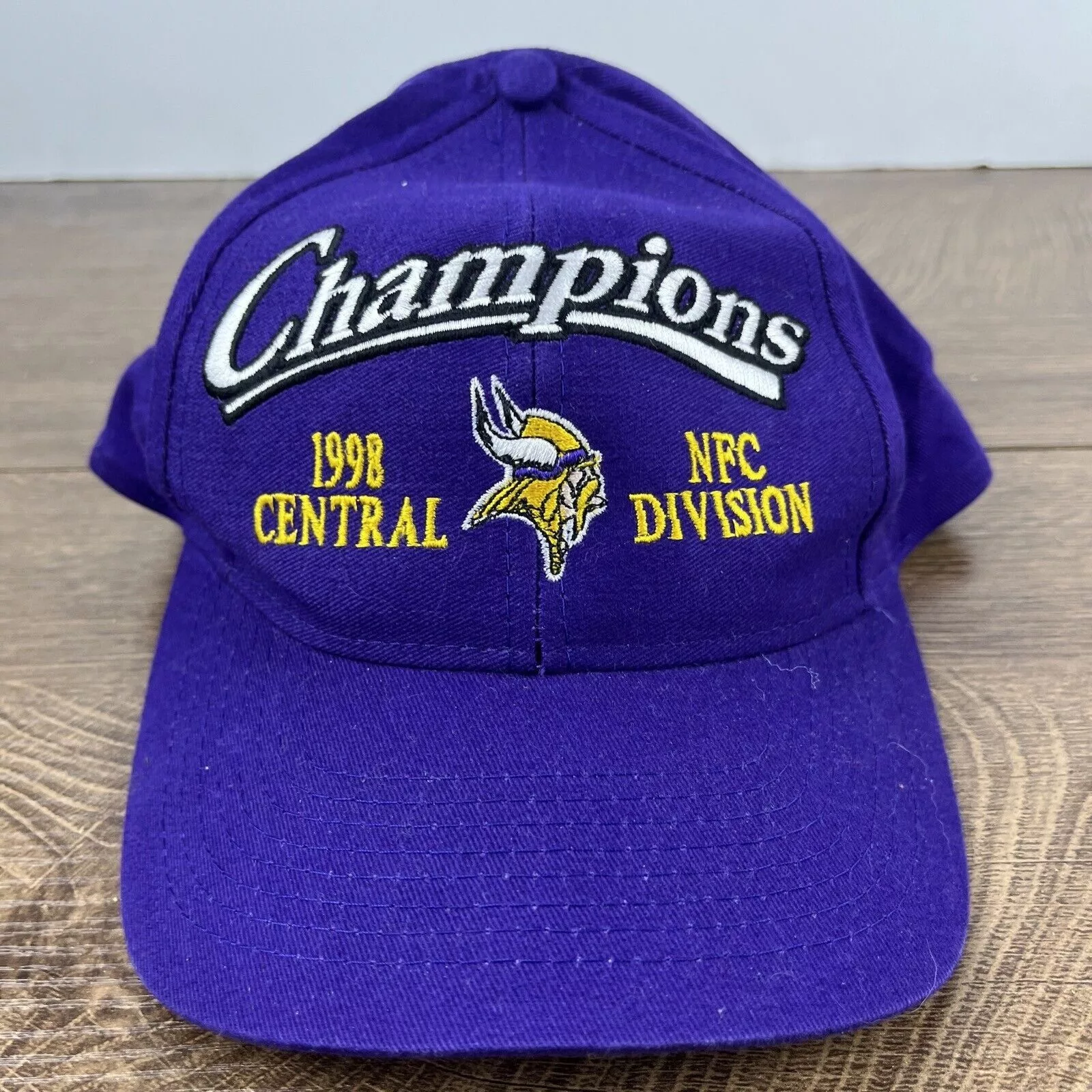 Other Hats Other Minnesota Vikings Hat 1998 Division Champions Hat Adjustable Purple