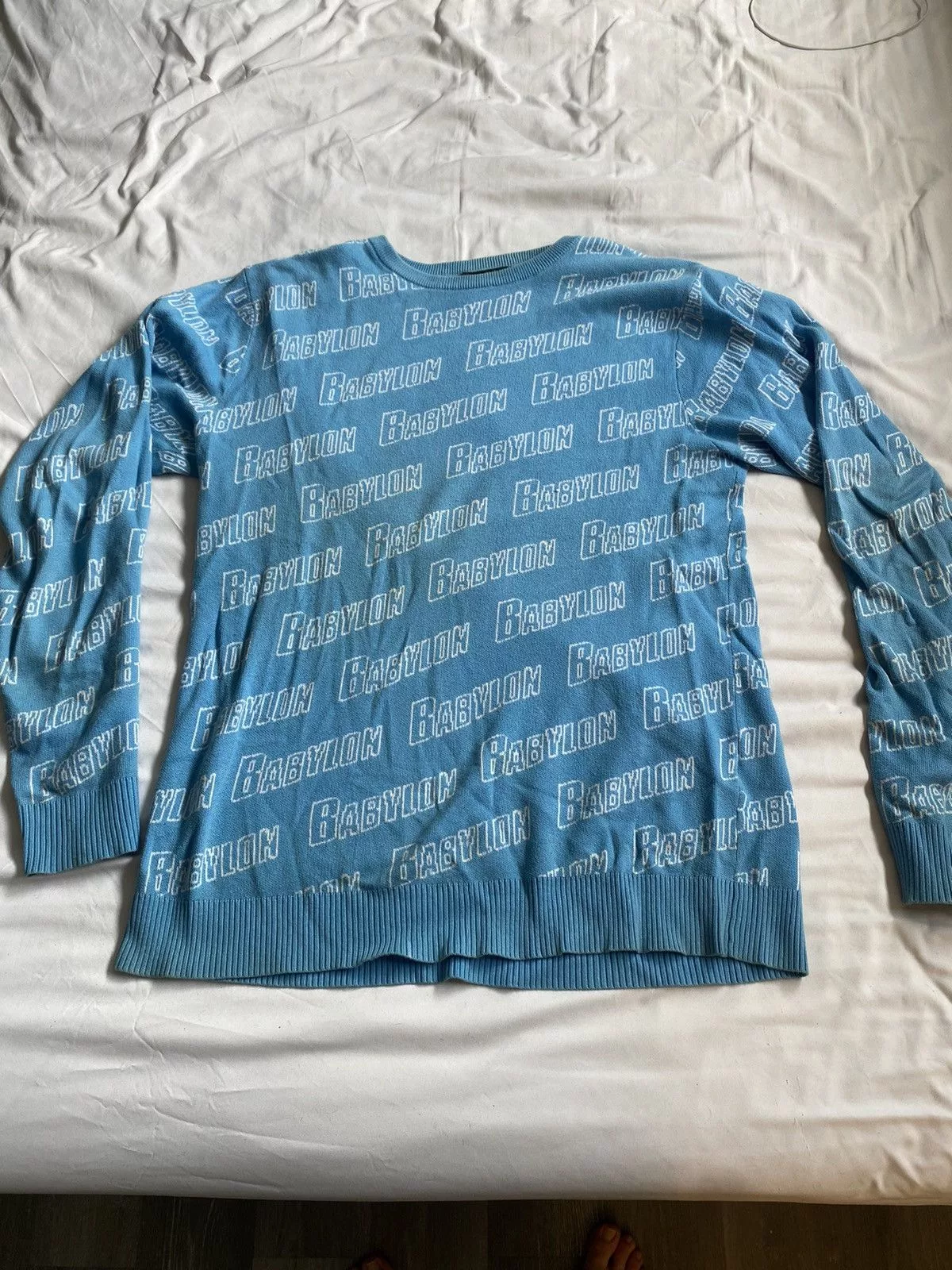 Babylon Sweaters Knitwear Babylon All Over Sweater Blue