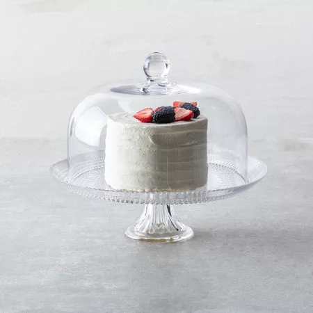 Jupiter Clear Cake Stand 13x13x4.3"       