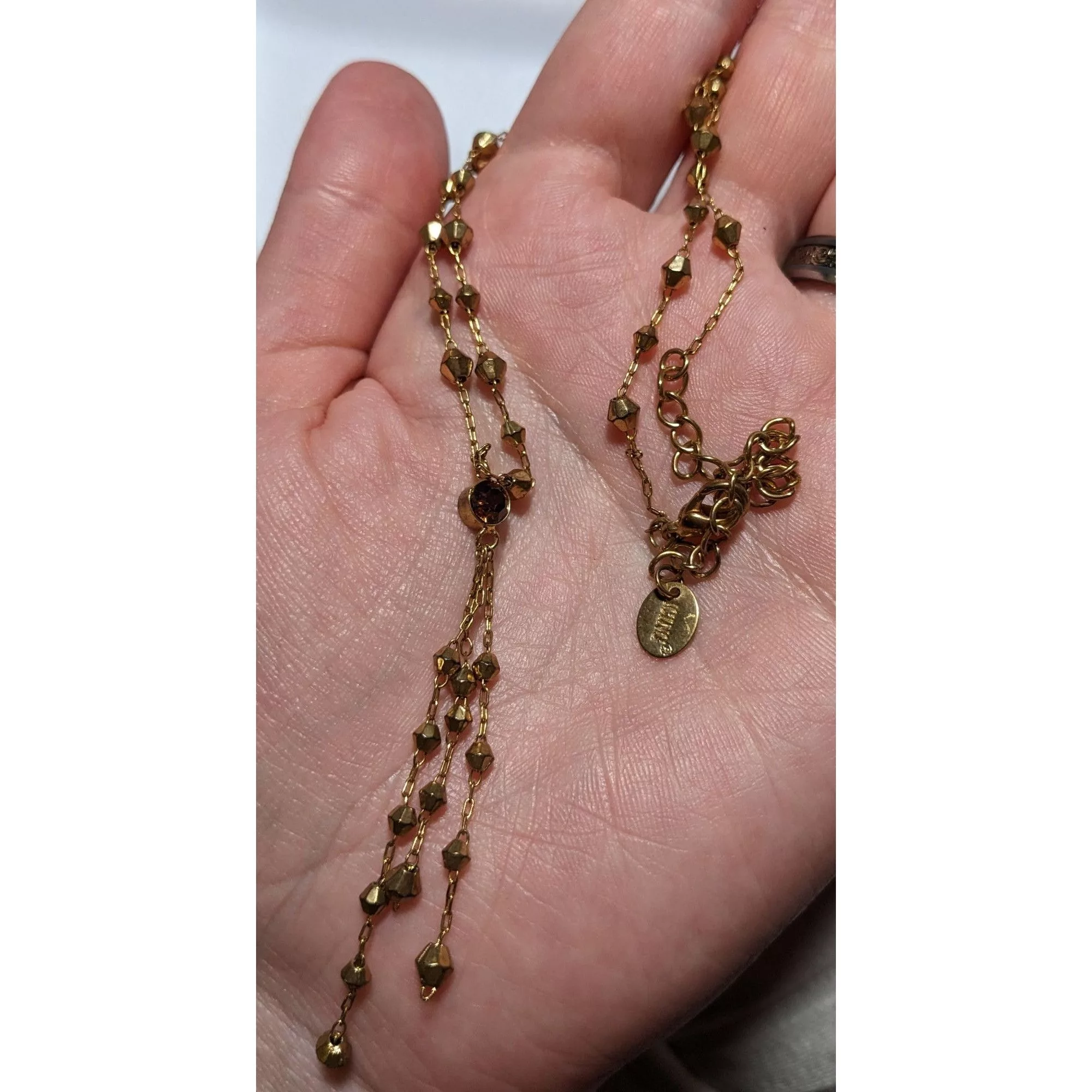 Other Necklaces Other Y2K Icing Gold Beaded Tassel Necklace