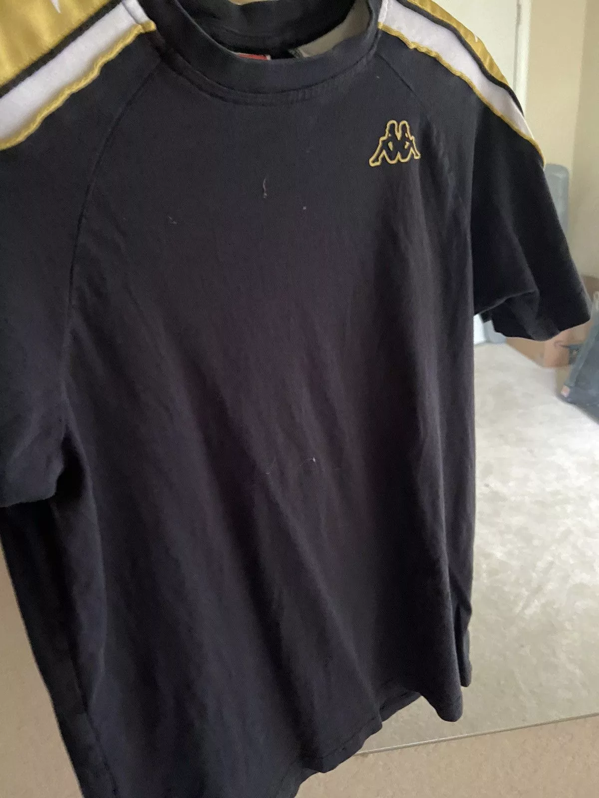 Kappa Short Sleeve T Shirts Kappa Tee Black