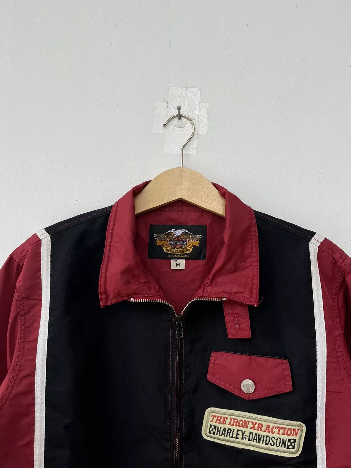 Harley Davidson Light Jackets Harley Davidson × Vintage Harley Davidson ‘IRON HUMS WHEN ITS HAPPY’ Rider Jacket Multi
