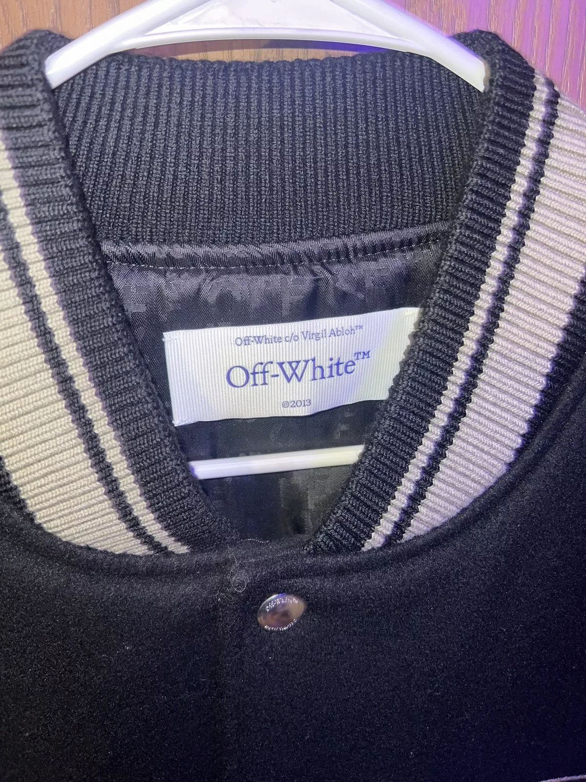 Off-White Bombers Off-White OFF WHITE- Moonphase Bomber Jacket Black