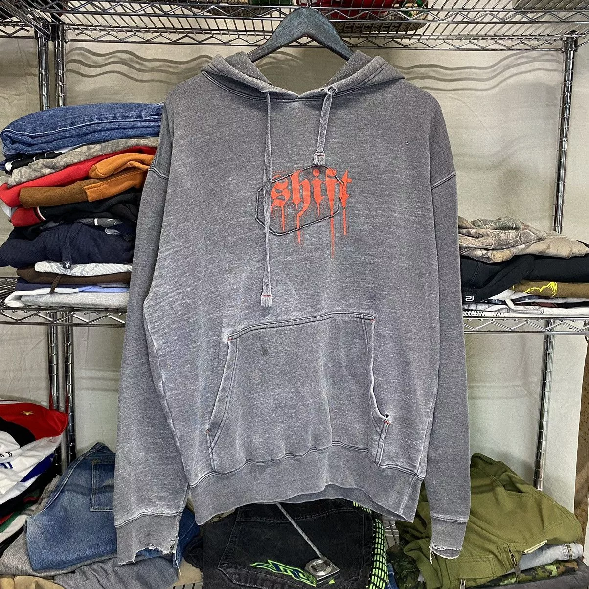 Affliction Sweatshirts Hoodies Affliction × Tapout × Vintage Vintage Y2K shift motocross hoodie grunge tapout affliction Black