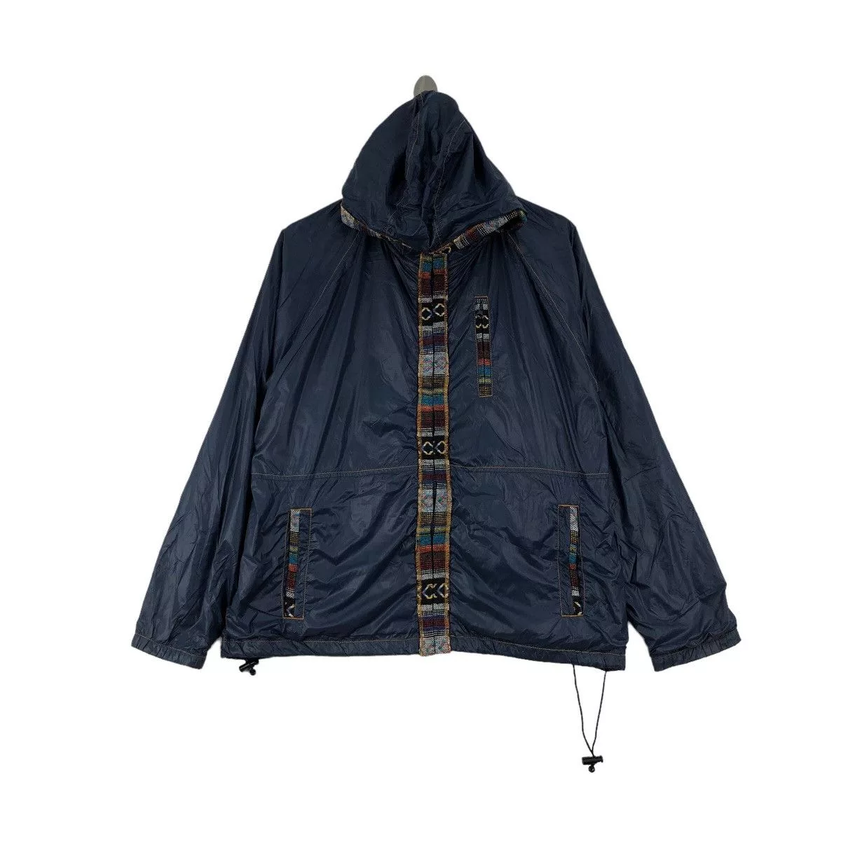 Native Light Jackets Native Vintage ANTI BALLISTIC Jacket Aztec Navajo Design Blue Gorpcore
