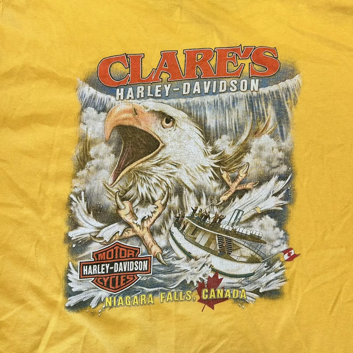 Harley Davidson Short Sleeve T Shirts Harley Davidson × Vintage ‘05 Harley Davidson Yellow Streetwear