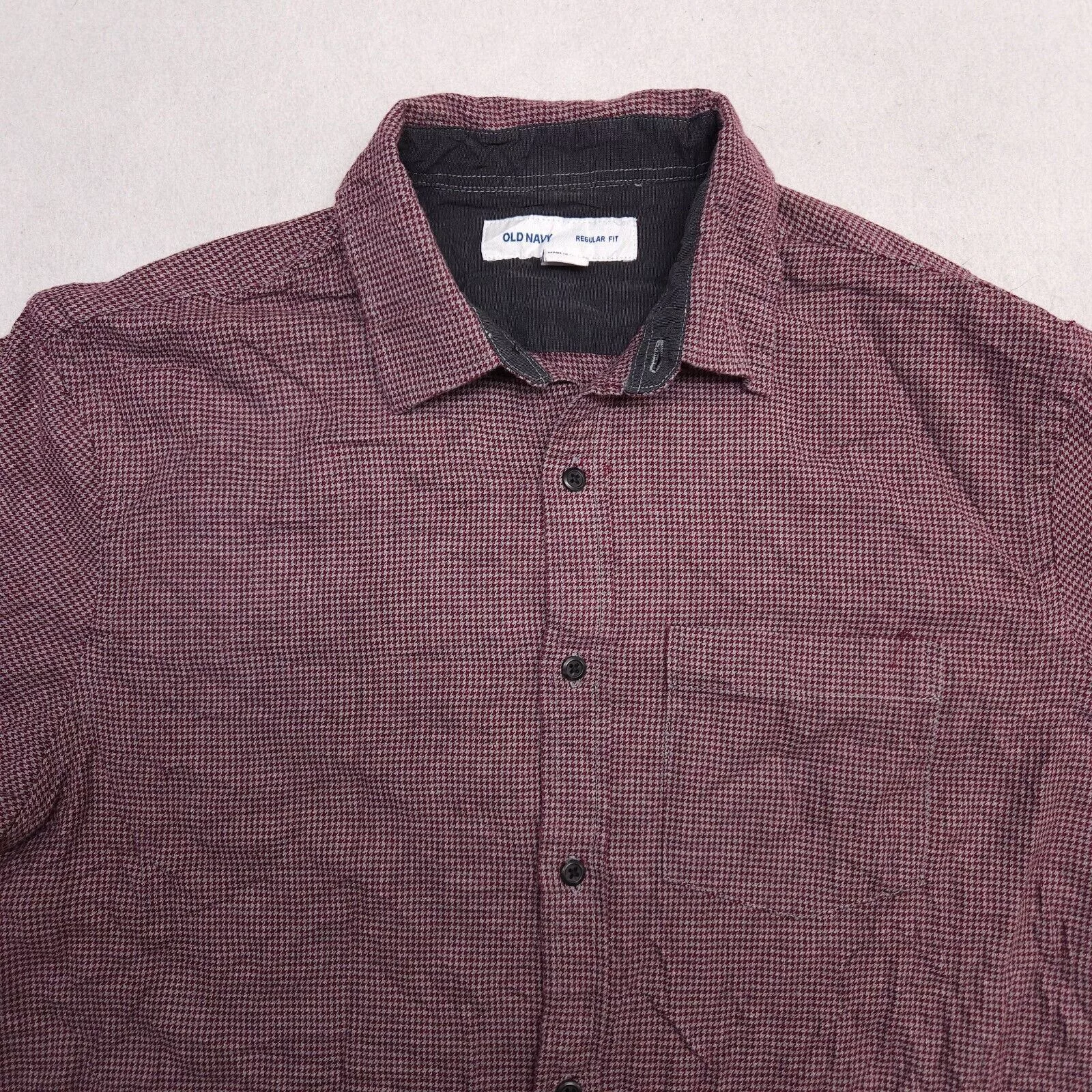 Old Navy Shirts Button Ups Old Navy Flannel Casual Button Up Shirt Mens Size L Maroon Red