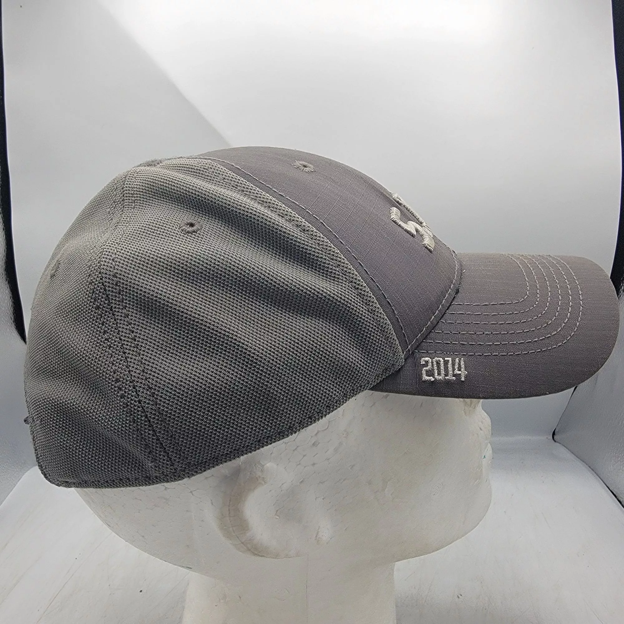 5.11 Hats 5.11 Tactical Gray Adjustable Cap With Orange Logo Embroider