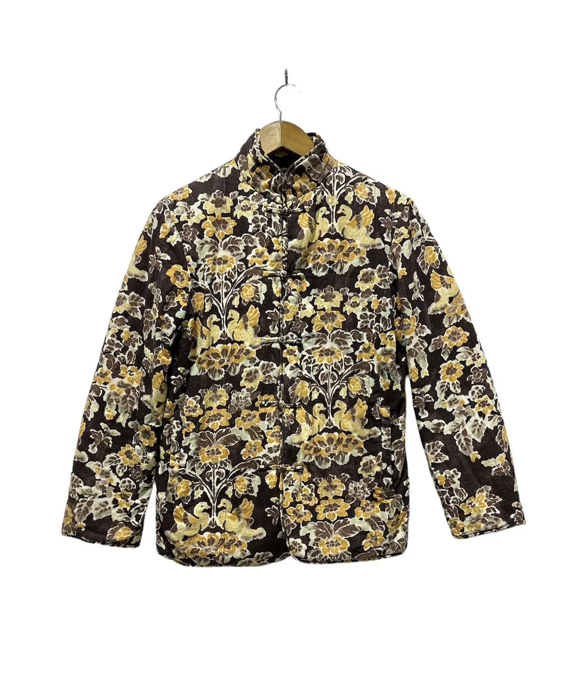 45rpm Light Jackets Vintage 45Rpm Mandarin Jacket Full Print Floral Design Multi