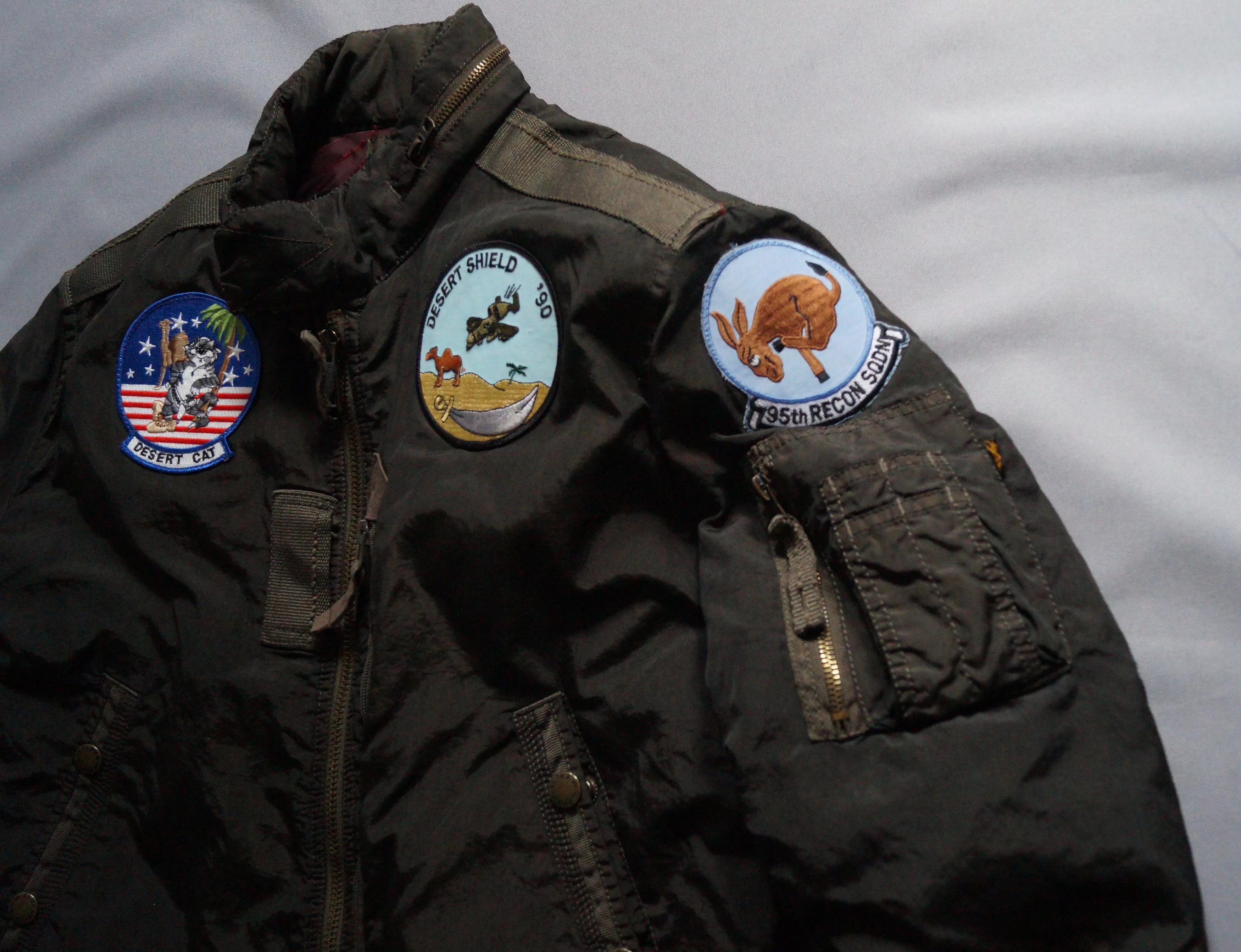 Alpha Industries Bombers Alpha Industries Iraq War Desert Shield operation M size Green