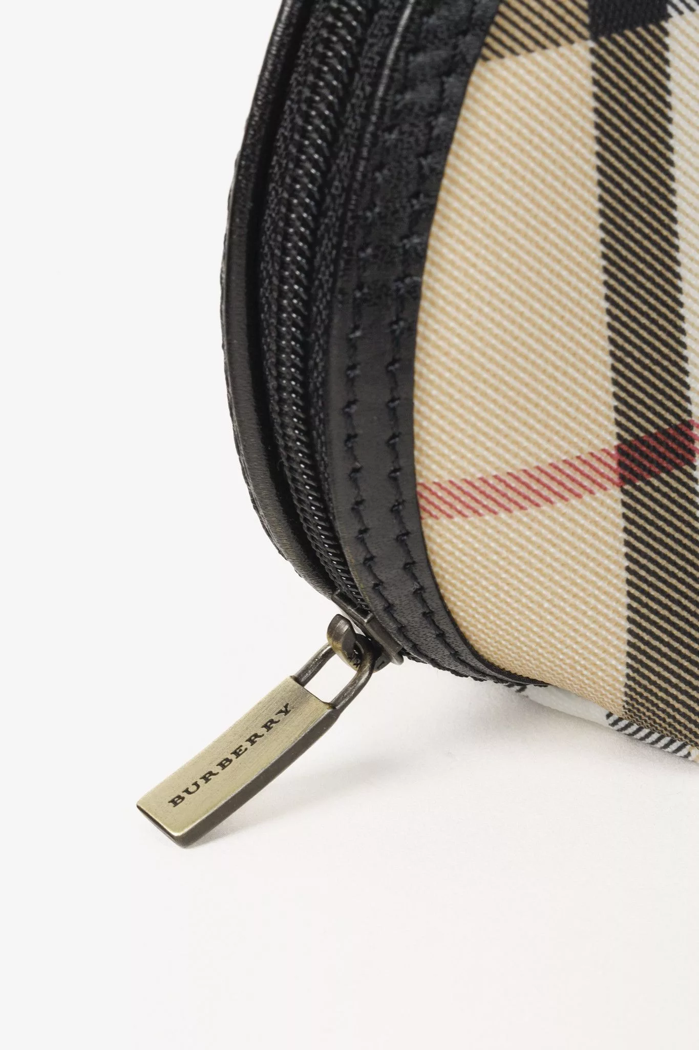 Burberry Toiletry Pouches Burberry Check Canvas Zip Around Pouch Multi