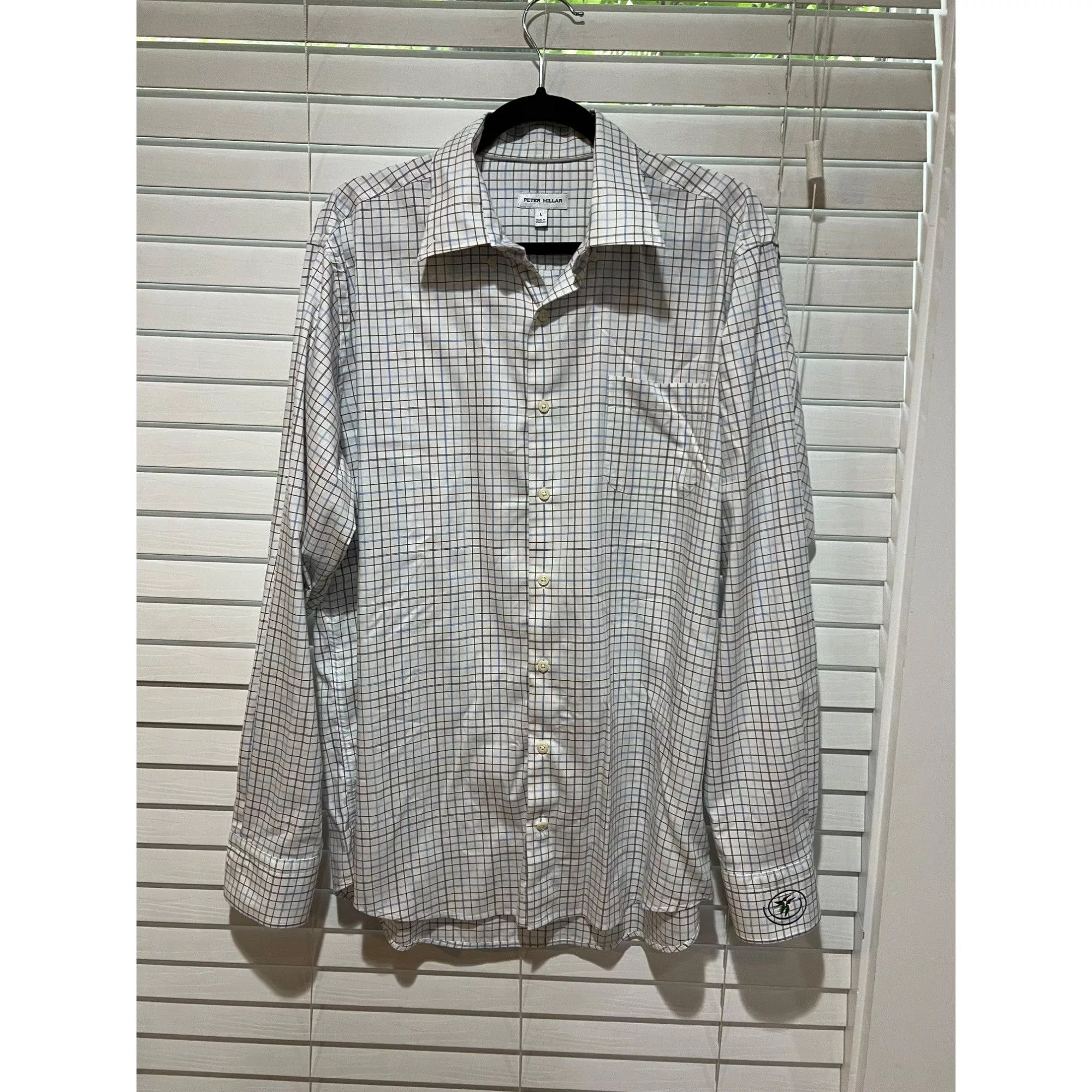 Peter Millar Shirts Button Ups Peter Millar Long Sleeve Button Up Shirt - Size - L White